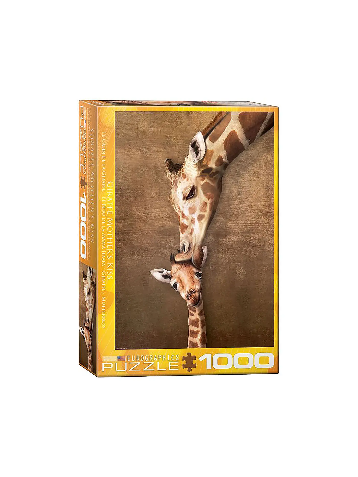 EUROGRAPHICS | Puzzle -  Giraffe Mother's Kiss 1000 Teile | 